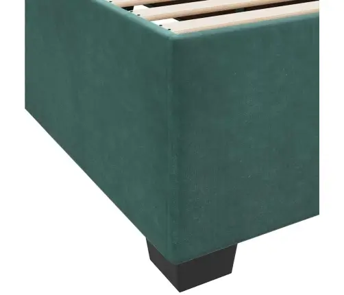 Voodiraam Madratsiga Madratsiga Tumeroheline 120 X 200 Cm Samet