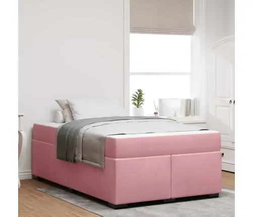 Lovos Rėmas Su Čiužiniu Rožinė 120 X 200 Cm Audinys