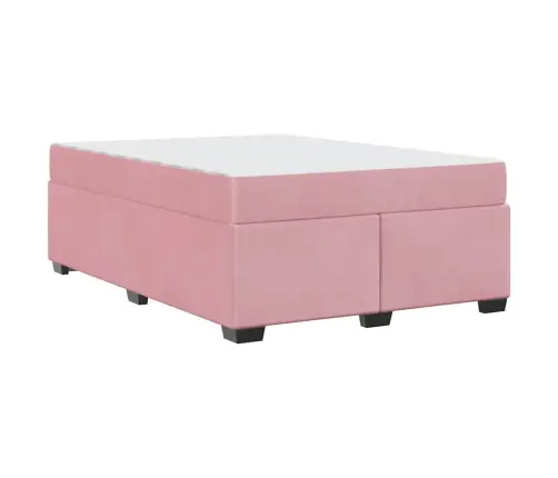 Lovos Rėmas Su Čiužiniu Rožinė 140 X 200 Cm Audinys