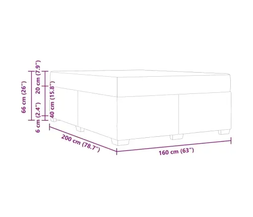Gultas Rāmis Ar Matraci Cits Rozā 160 X 200 Cm Samts Vidaxl