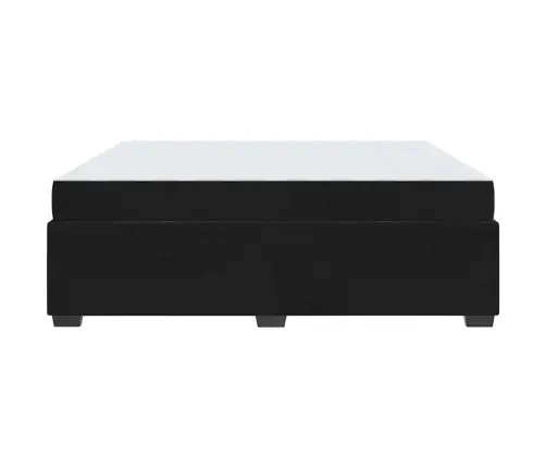 Gultas Rāmis Cits Melna 180 X 200 Cm Samts Vidaxl