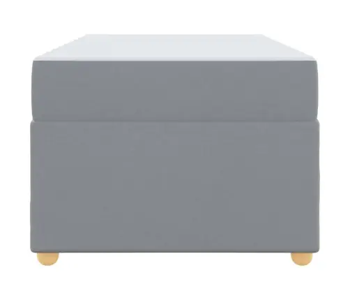 Lovos Rėmas Su Čiužiniu Šviesiai Pilka 80 X 200 Cm Audinys