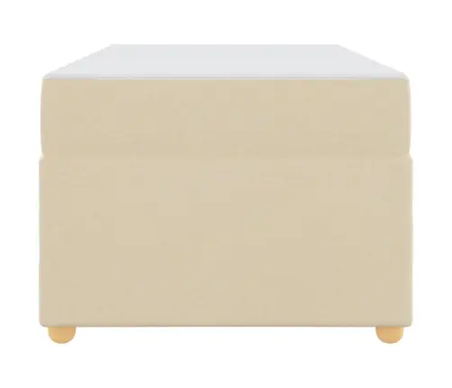 Lovos Rėmas Su Čiužiniu Kreminė 80 X 200 Cm Audinys