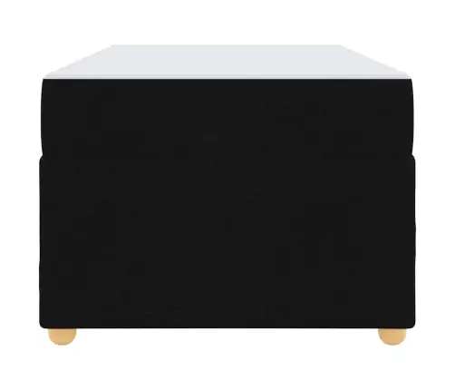 Gultas Rāmis Ar Matraci Cits Melna 100 X 200 Cm Audums Vidaxl