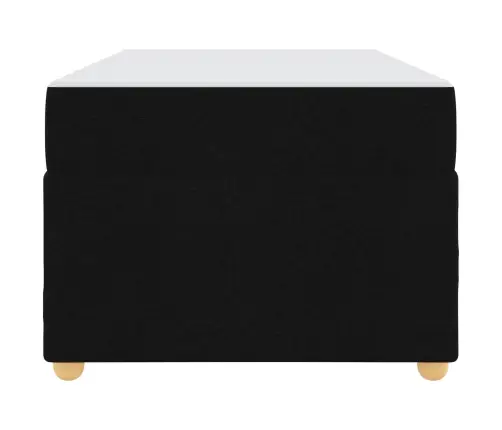 Lovos Rėmas Su Čiužiniu Juoda 100 X 200 Cm Audinys