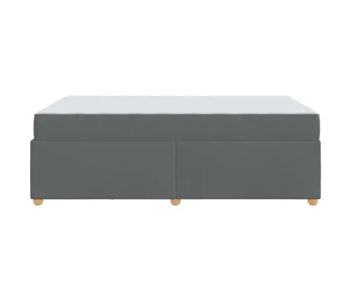 Gultas Rāmis Ar Matraci Cits Tumši Pelēka 120 X 190 Cm Audums Vidaxl