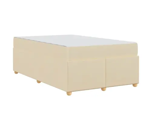 Lovos Rėmas Su Čiužiniu Kreminė 120 X 190 Cm Audinys