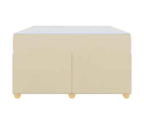 Lovos Rėmas Su Čiužiniu Kreminė 120 X 190 Cm Audinys