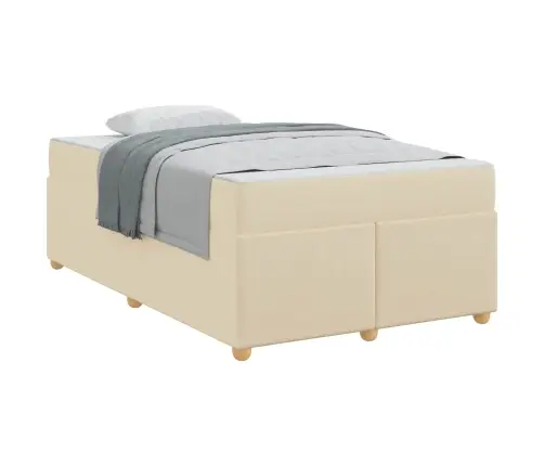 Lovos Rėmas Su Čiužiniu Kreminė 120 X 190 Cm Audinys