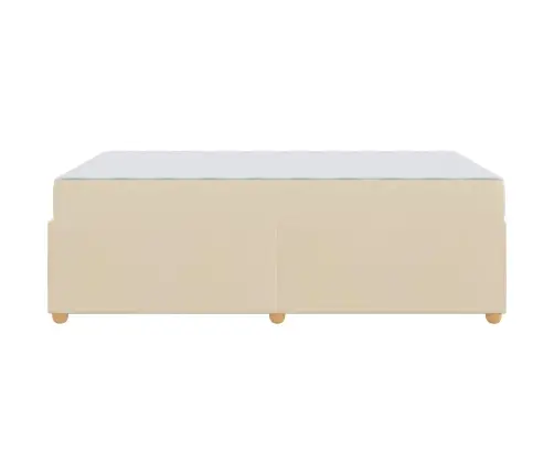 Lovos Rėmas Su Čiužiniu Kreminė 120 X 190 Cm Audinys
