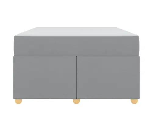 Lovos Rėmas Su Čiužiniu Šviesiai Pilka 120 X 200 Cm Audinys