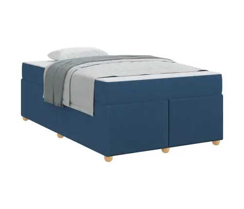 Lovos Rėmas Su Čiužiniu Mėlyna 120 X 200 Cm Audinys