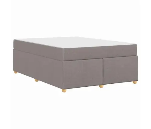 Lovos Rėmas Su Čiužiniu Taupe 140 X 200 Cm Audinys