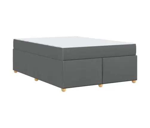 Voodi Raam Madratsiga Tumehall 160 X 200 Cm Kangas