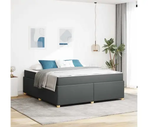 Voodi Raam Madratsiga Tumehall 180 X 200 Cm Kangas