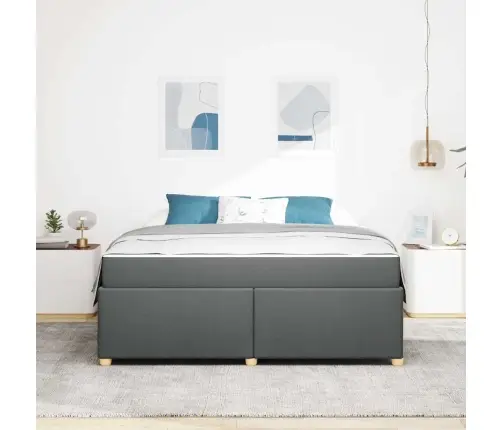 Voodi Raam Madratsiga Tumehall 180 X 200 Cm Kangas