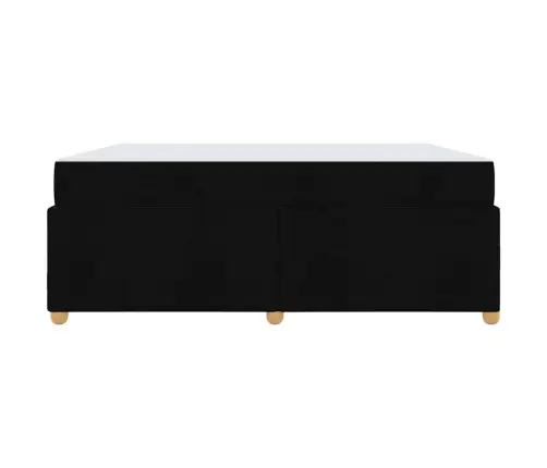 Gultas Rāmis Ar Matraci Cits Melna 180 X 200 Cm Audums Vidaxl