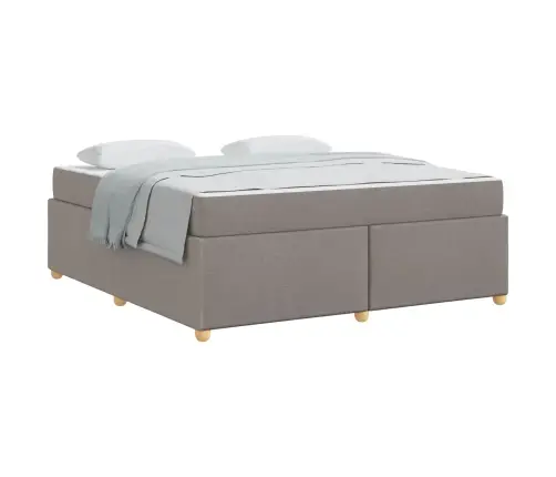 Gultas Rāmis Cits Pelēkbrūna 180 X 200 Cm Audums Vidaxl