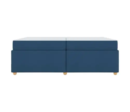 Lovos Rėmas Su Čiužiniu Mėlyna 200 X 200 Cm Audinys