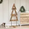 Ziemassvētku Eglīte Ar Statīvu Brūna 150 Cm Masīvs Tīkkoks Vidaxl
