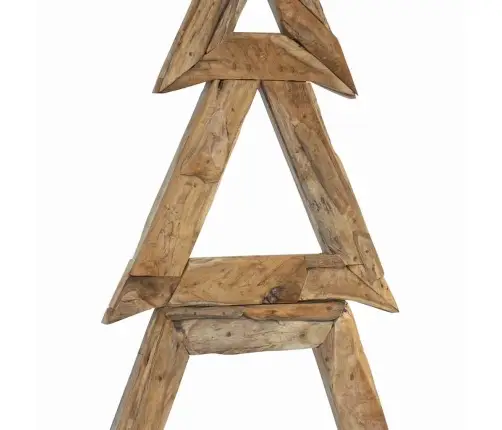 Ziemassvētku Eglīte Ar Statīvu Brūna 180 Cm Masīvs Tīkkoks Vidaxl