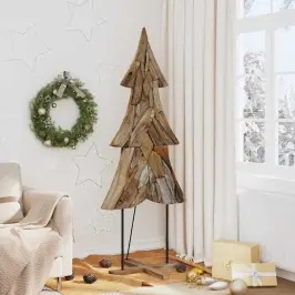 Ziemassvētku Eglīte Ar Statīvu Brūna 180 Cm Masīvs Tīkkoks Vidaxl Ziemassvētku Eglīte Ar Statīvu Brūna 180 Cm Masīvs Tīkkoks Vidaxl