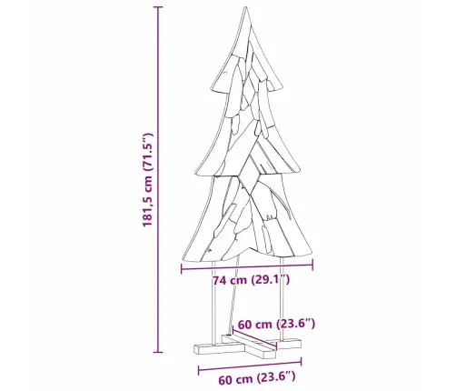 Jõulupuu Koos Alusega Pruun 180 Cm Tugev Tiikpuu