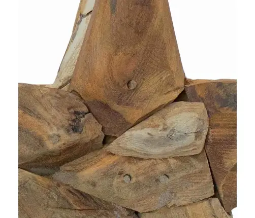 Kalėdų Žvaigždė Ruda 30 X 5 X 45 Cm Kieto Teka Medžio