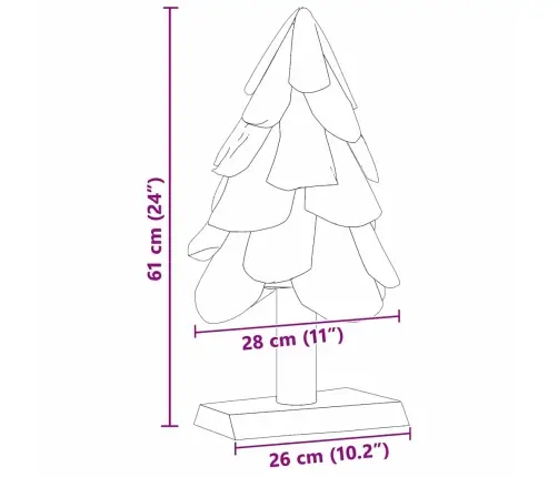 Jõulupuu Koos Alusega Pruun 60 Cm Tugev Tiikpuu