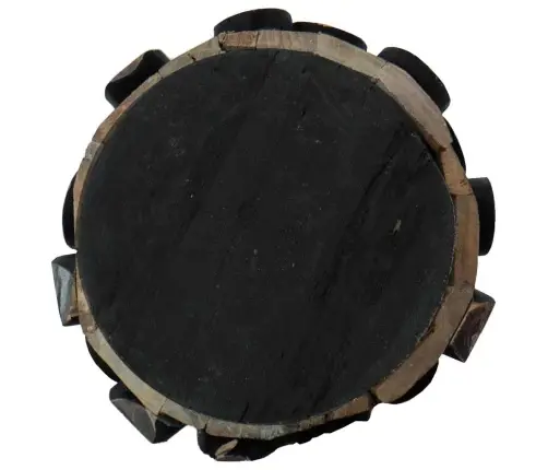 Ziemassvētku Eglīte Ar Statīvu Brūna 60 Cm Masīvs Tīkkoks Vidaxl