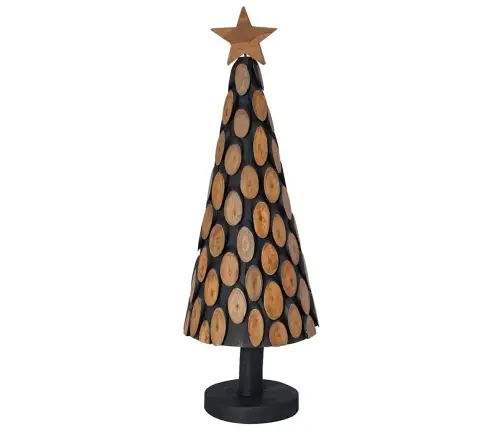 Kalėdų Eglutė S Stovu Ruda 90 Cm Tikmedžio Masyvas