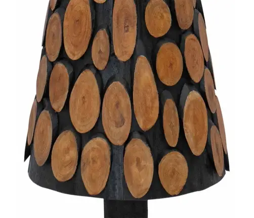 Ziemassvētku Eglīte Ar Statīvu Brūna 120 Cm Masīvs Tīkkoks Vidaxl