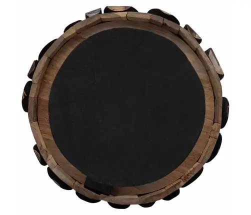 Ziemassvētku Eglīte Ar Statīvu Brūna 120 Cm Masīvs Tīkkoks Vidaxl