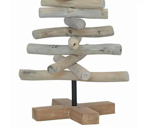 Ziemassvētku Eglīte Ar Statīvu Brūna 60 Cm Masīvs Tīkkoks Vidaxl