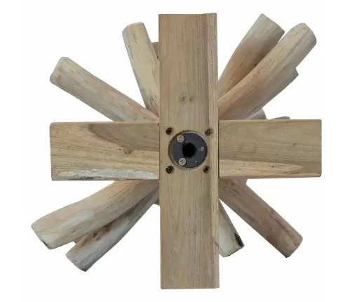 Ziemassvētku Eglīte Ar Statīvu Brūna 60 Cm Masīvs Tīkkoks Vidaxl