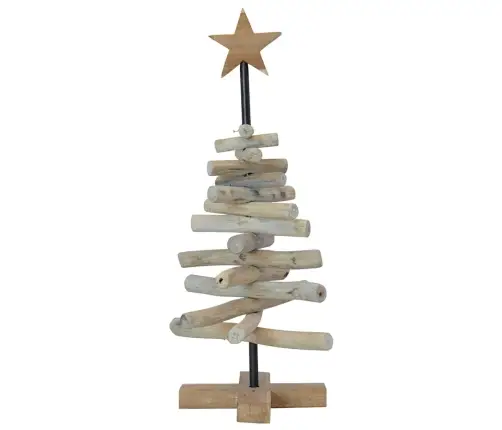 Ziemassvētku Eglīte Ar Statīvu Brūna 60 Cm Masīvs Tīkkoks Vidaxl