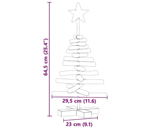 Ziemassvētku Eglīte Ar Statīvu Brūna 60 Cm Masīvs Tīkkoks Vidaxl