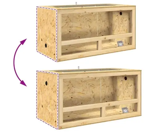 Terārijs Brūna 100 X 50 X 100 Cm Osb Vidaxl