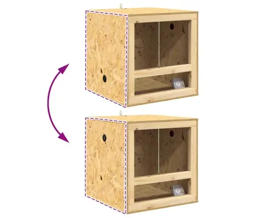 Terariumas Ruda 50 X 50 X 100 Cm Osb