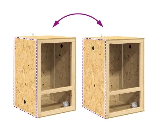 Terrarium Pruun 50 X 50 X 130 Cm Osb