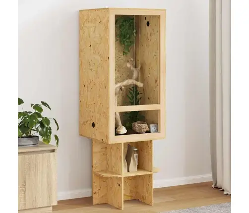 Terārijs Brūna 50 X 50 X 130 Cm Osb Vidaxl