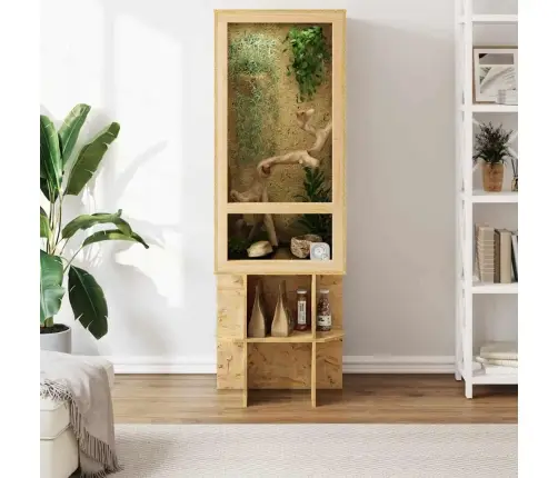 Terārijs Brūna 50 X 50 X 130 Cm Osb Vidaxl