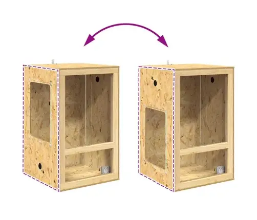 Terrarium Pruun 50 X 50 X 130 Cm Osb