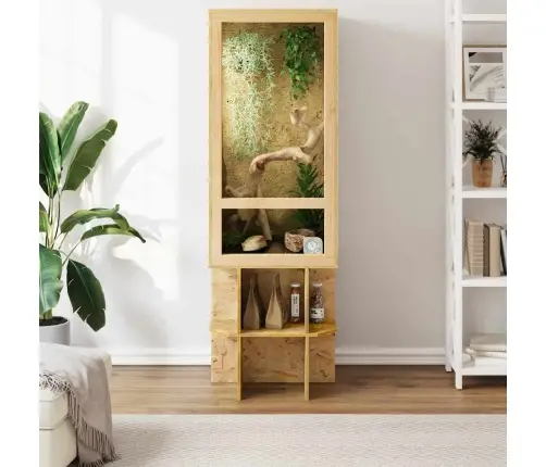 Terārijs Brūna 50 X 50 X 130 Cm Osb Vidaxl