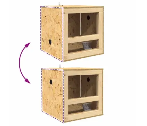 Terrarium Pruun 40 X 40 X 90 Cm Osb