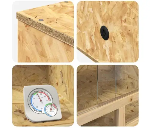Terārijs Brūna 60 X 30 X 80 Cm Osb Vidaxl