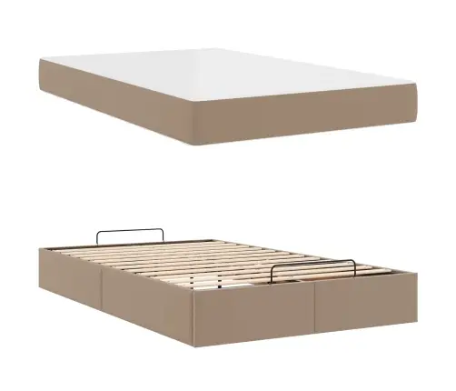 Lovos Rėmas Su Čiužiniu Su Čiužiniu 2 Pcs Gelsvai Ruda Pvc