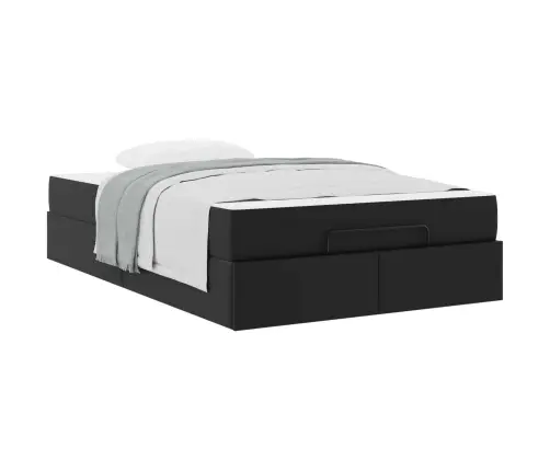 Lovos Rėmas Su Čiužiniu Su Čiužiniu 2 Pcs Juoda Pvc