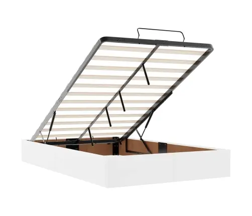 Gultas Rāmis Ar Matraci Tīri Balts 120 X 200 Cm Mākslīgā Āda Vidaxl