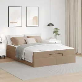 Gultas Rāmis Ar Matraci Kapučīno 140 X 190 Cm Mākslīgā Āda Vidaxl Gultas Rāmis Ar Matraci Kapučīno 140 X 190 Cm Mākslīgā Āda Vidaxl